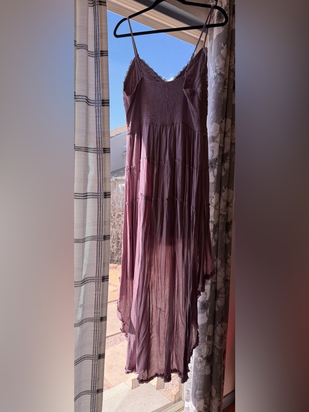 Rue21 Plum Lace-Trim High-Low Maxi Dress - Picture 4 of 4